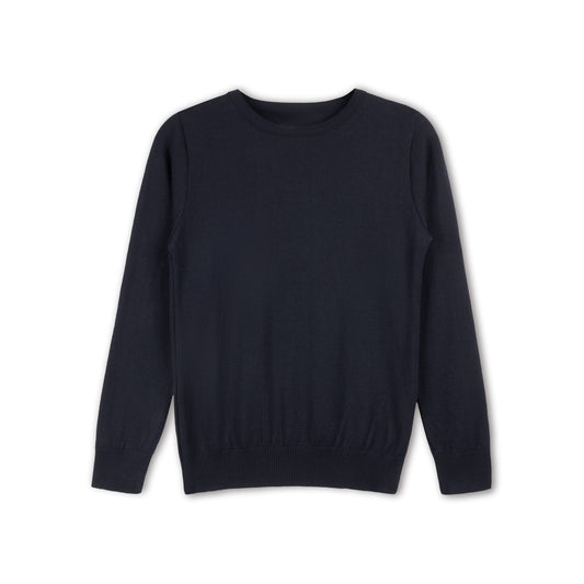 Navy Uniform Plus V Neck Sweater