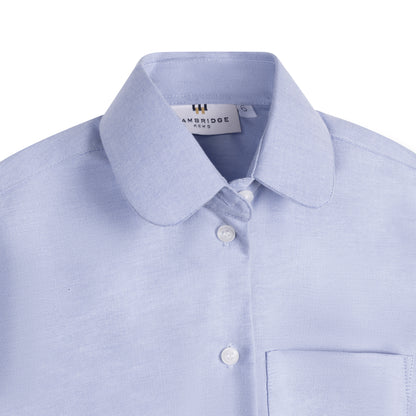 Light Blue Chambray Oxford Dickie - Round Collar