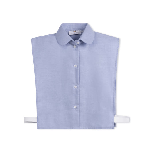 Light Blue Chambray Oxford Dickie - Round Collar