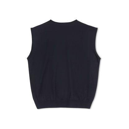 V Neck Vest - Navy