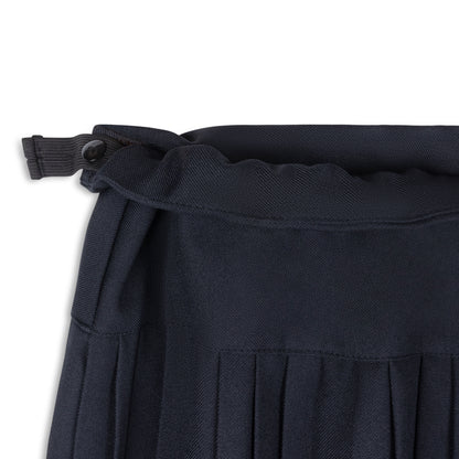 Navy Permanent Pleated Yoke Skirt