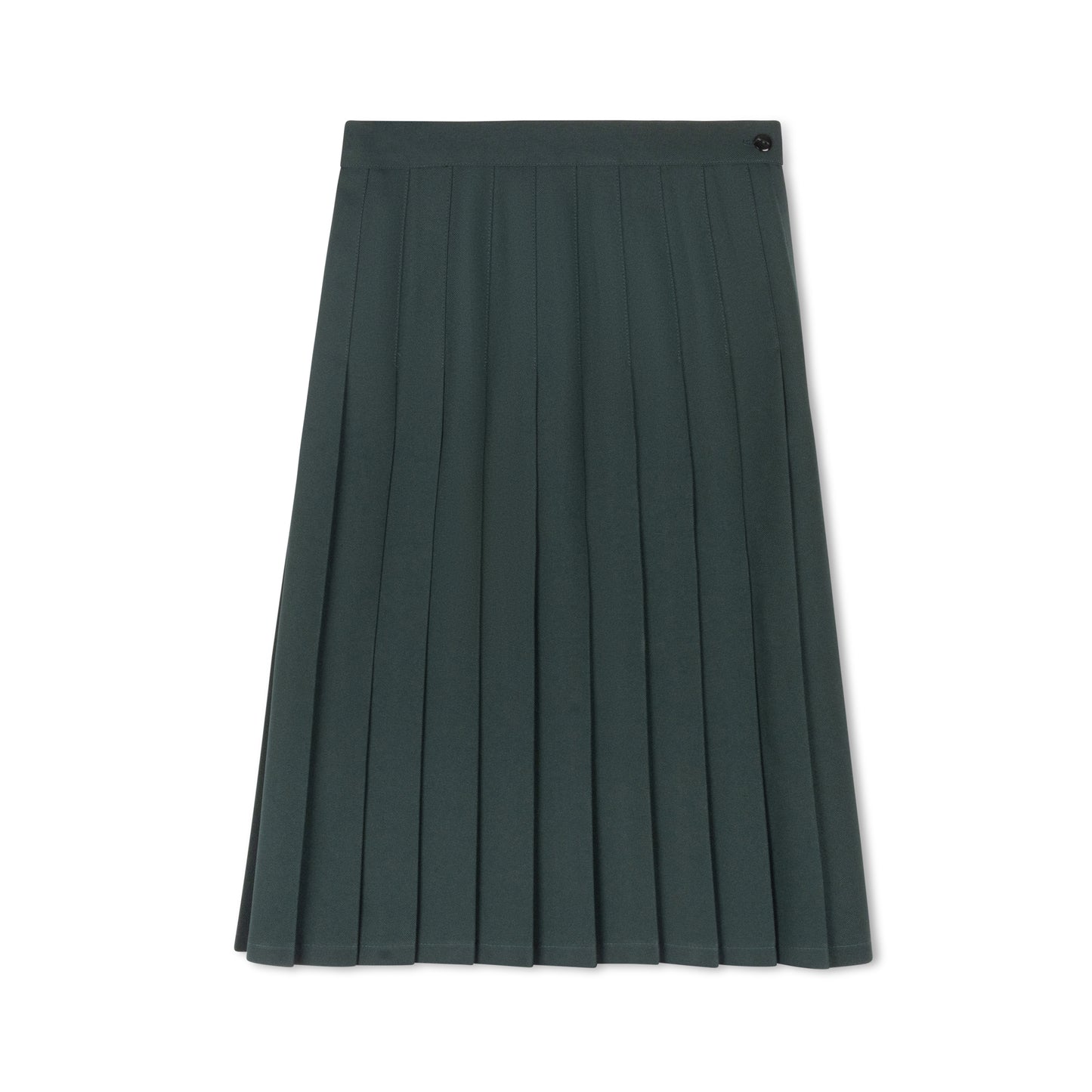 Bottle Green Permanent Pleated Skirt - Regular Pleats