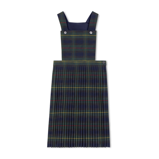 Green Yellow Red Multi Plaid Jumper - Narrow Pleat