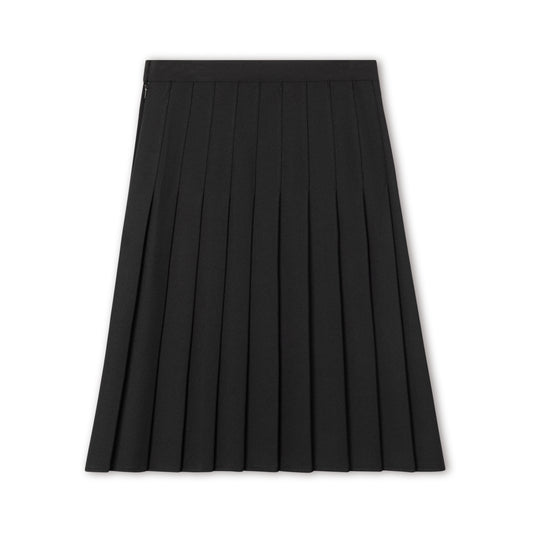 Black Permanent Pleated Skirt  - Regular Pleats