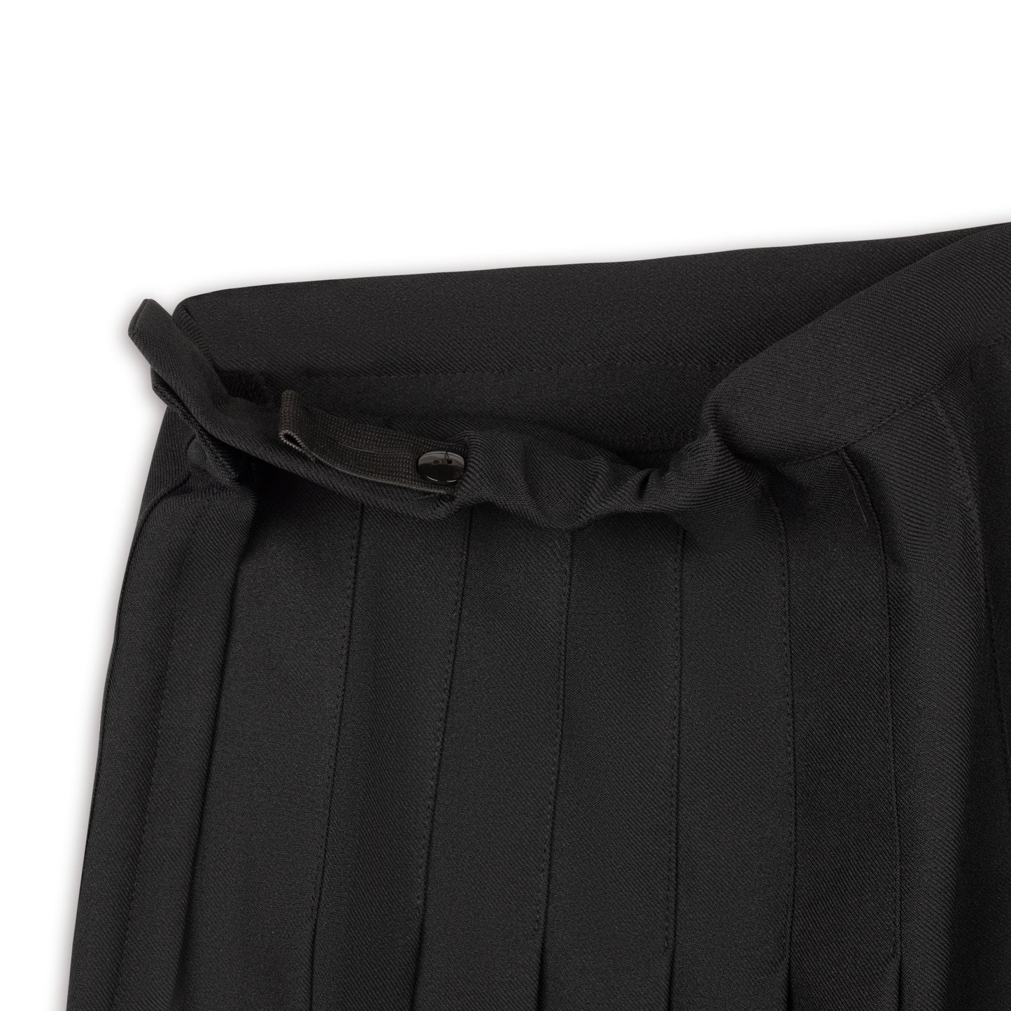 Black Permanent Pleated Skirt  - Regular Pleats