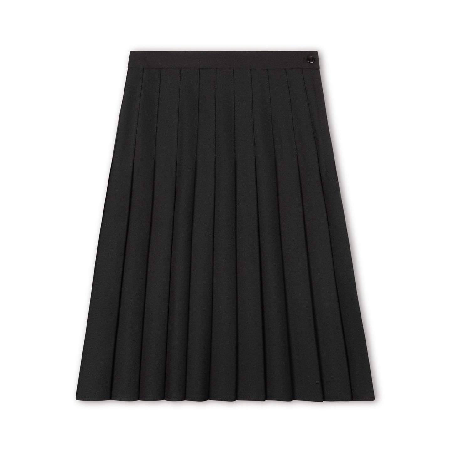 Black Permanent Pleated Skirt  - Regular Pleats