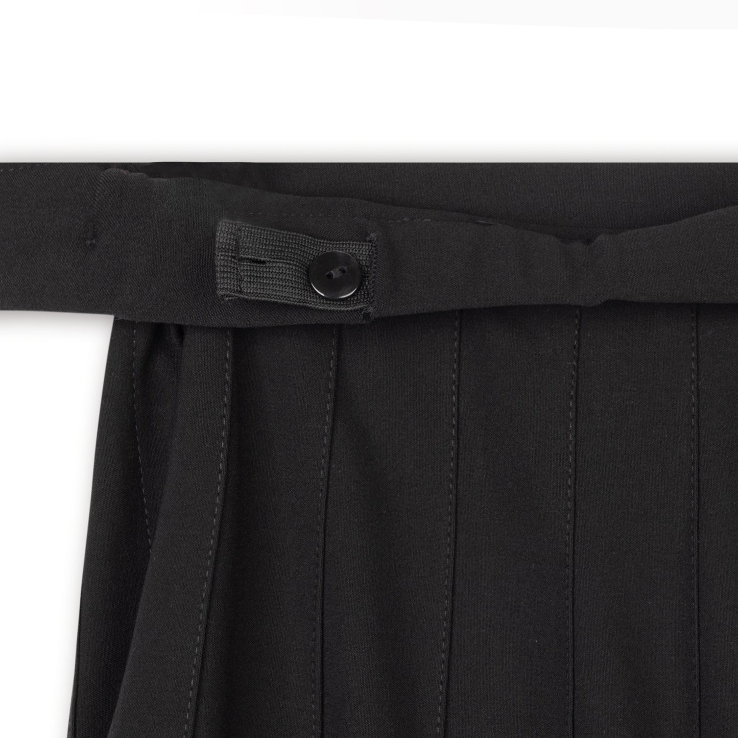 Black Soft Skirt - Regular Pleat Width