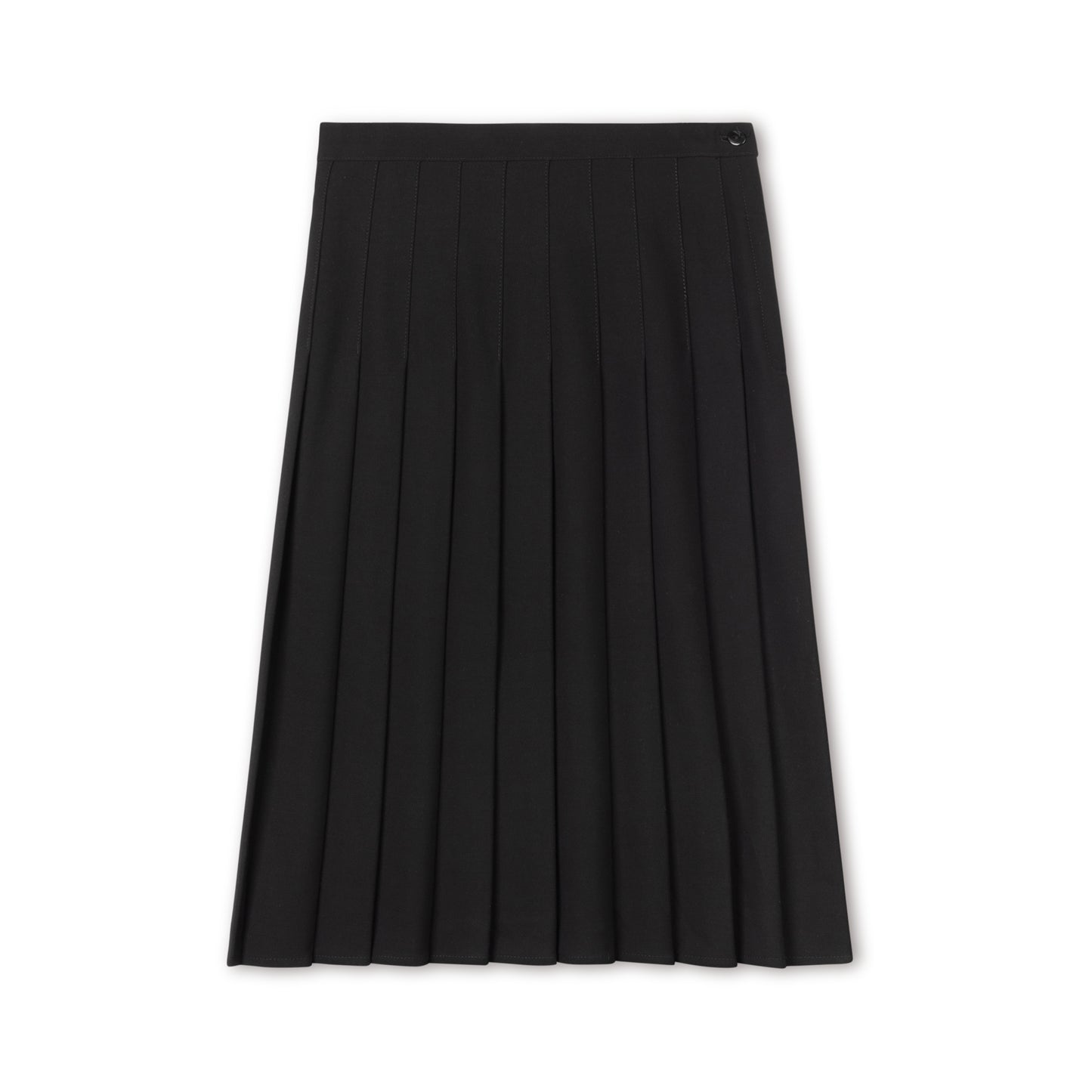 Black Soft Skirt - Regular Pleat Width