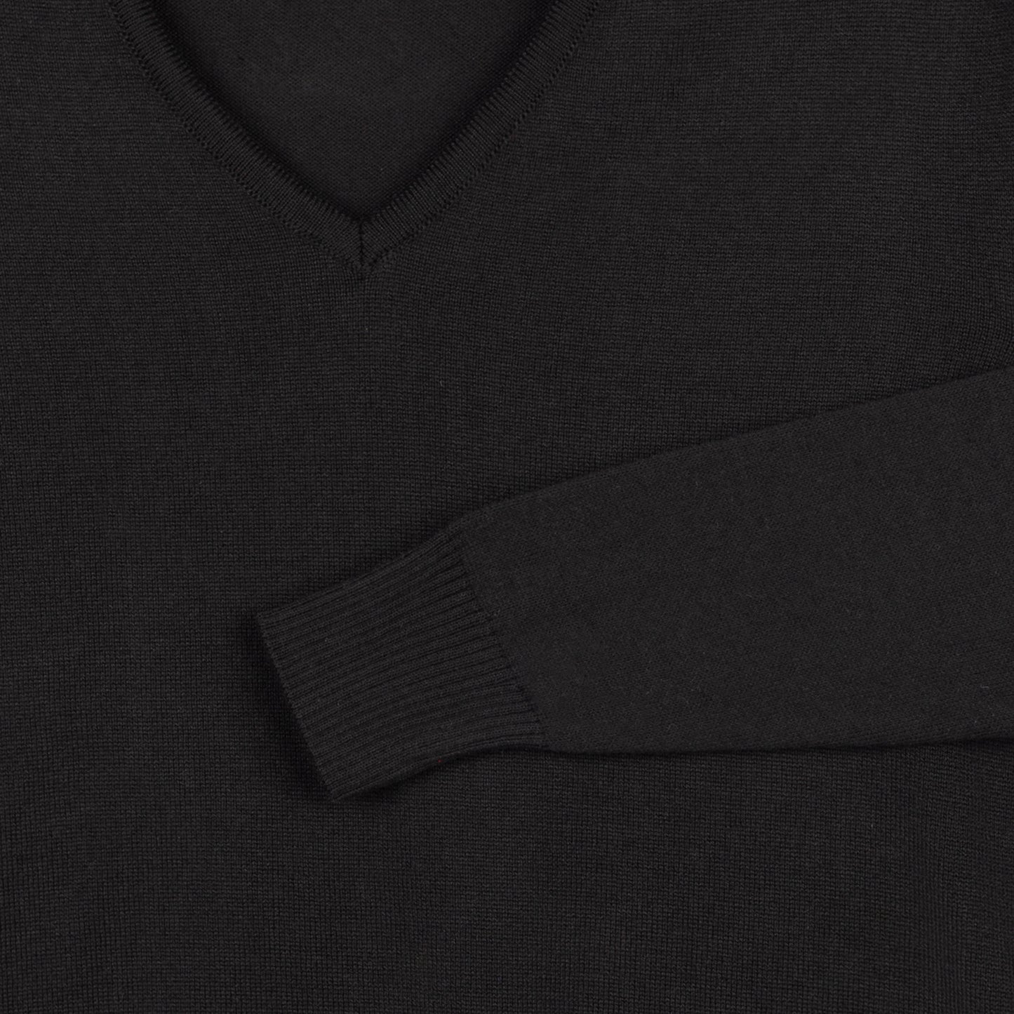 Classic V Neck Sweater - Black