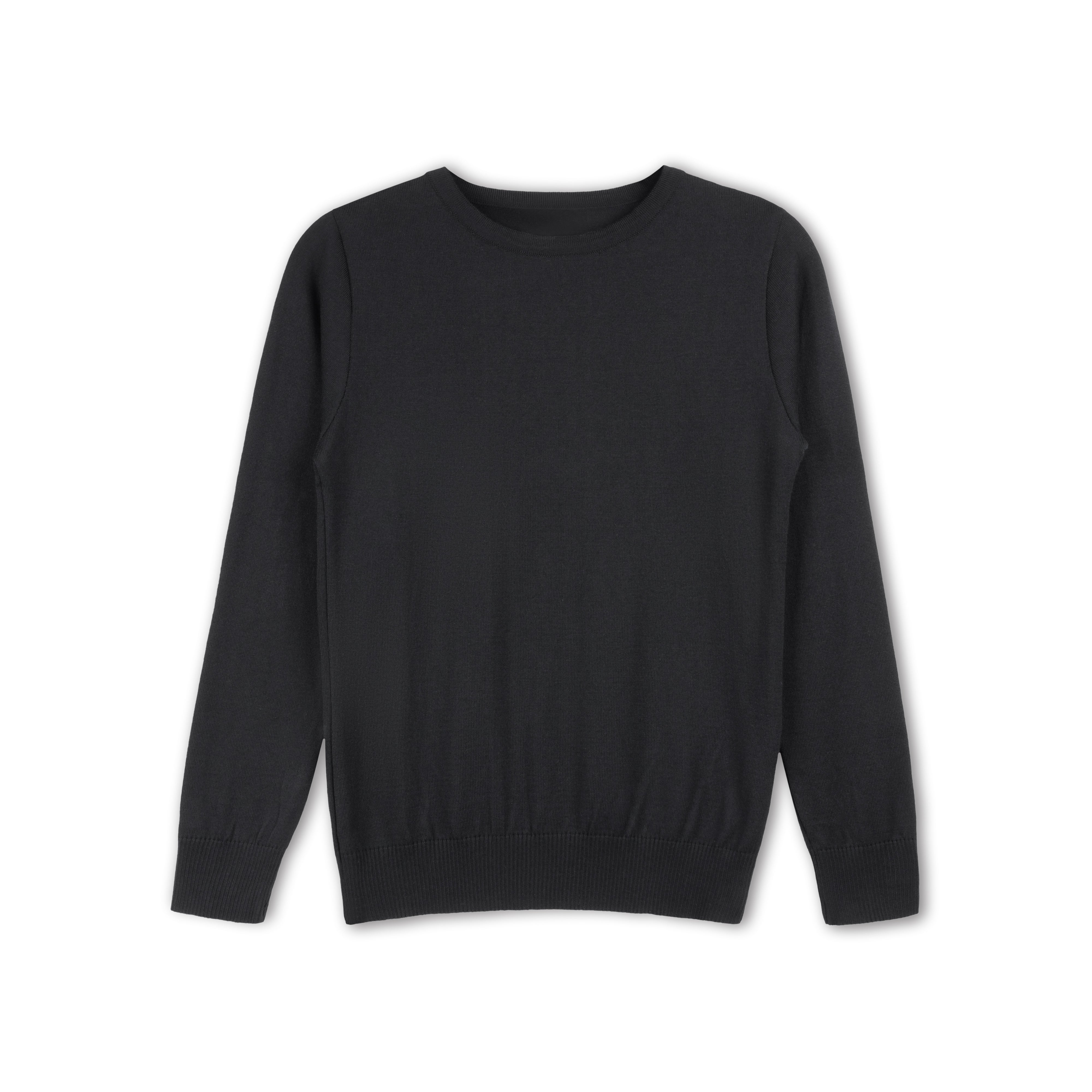Crew Neck Sweater - Black – Uniform Plus