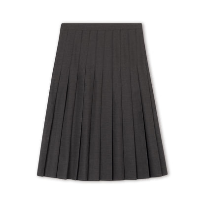 Grey Permanent Pleat Skirt - Regular Pleat Width