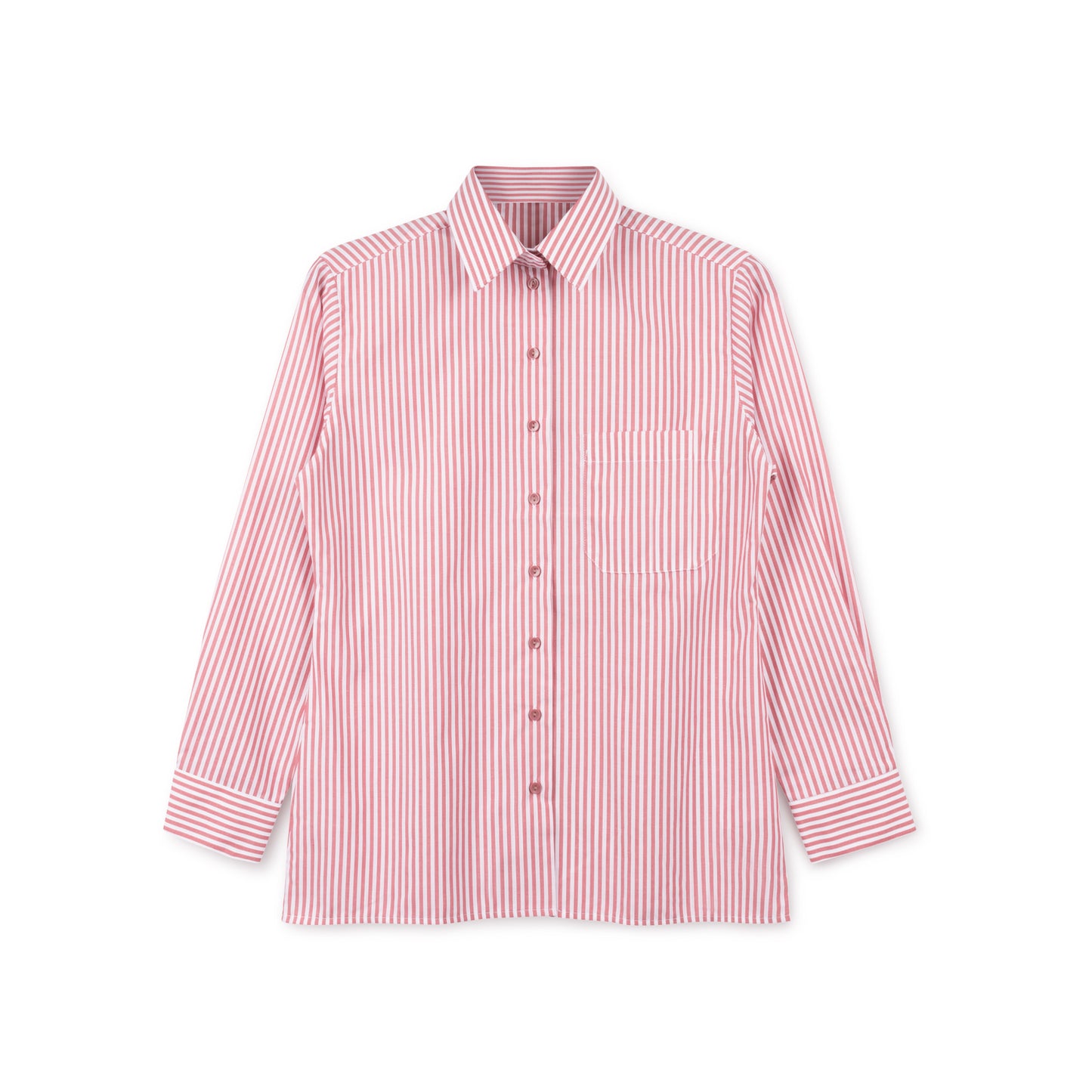 Maroon & White Striped School Shirt - LIMITED COLLECTION