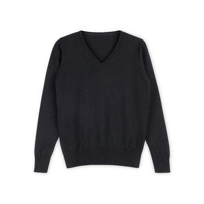 Classic V Neck Sweater - Navy