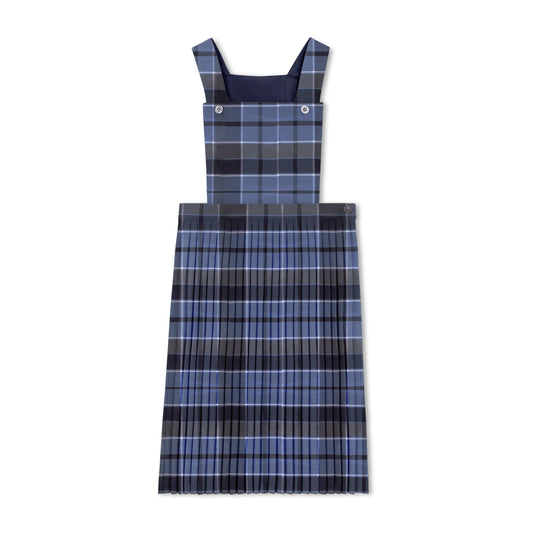 Blue Multi Plaid Jumper - Narrow Pleat