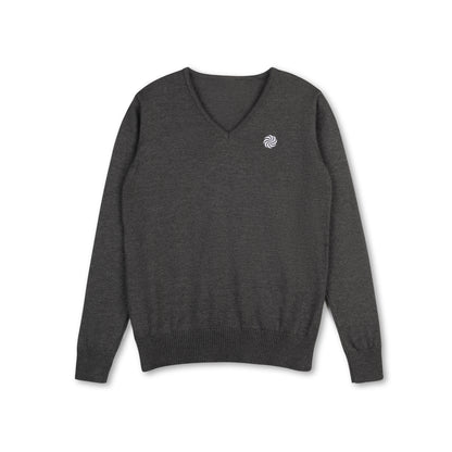 Satmar Central UTA V Neck Sweater - Grey