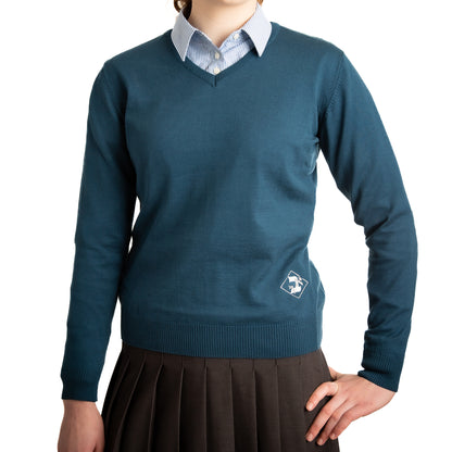 Bobov High School Teal Sweater