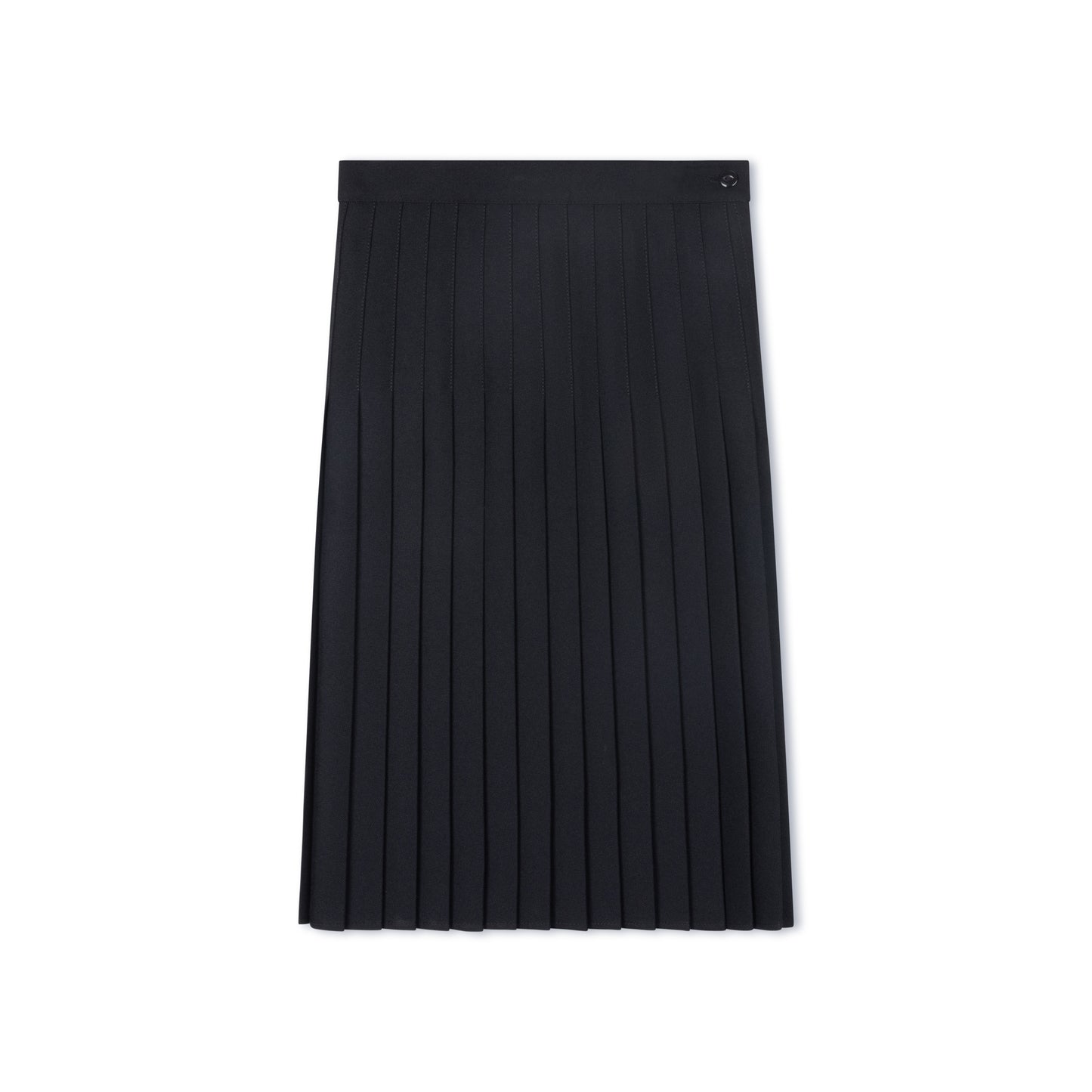 Black Permanent Pleated Skirt - Narrow Pleats